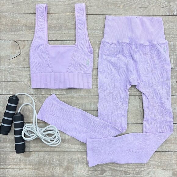 Free People Pants - Free People Good Karma Tile Textured Set